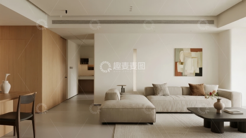 高清大图下载【趣麦麦图】现代简约风格客厅空间