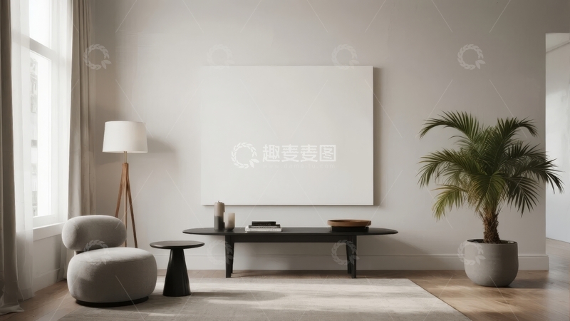 高清大图下载【趣麦麦图】现代简约客厅室内设计