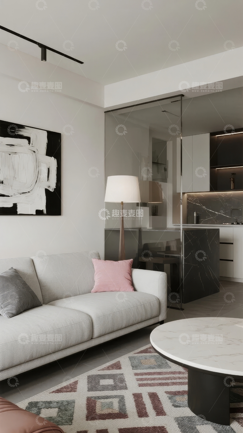 高清大图下载【趣麦麦图】现代简约风格客厅设计