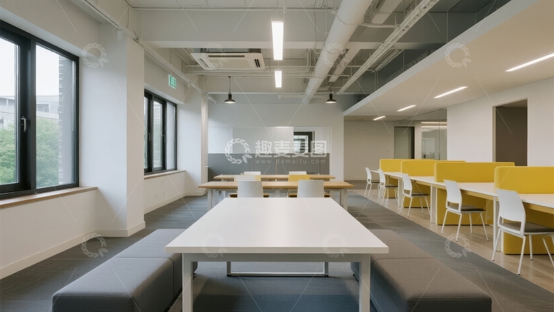高清大图下载【趣麦麦图】现代化办公室内部空间
