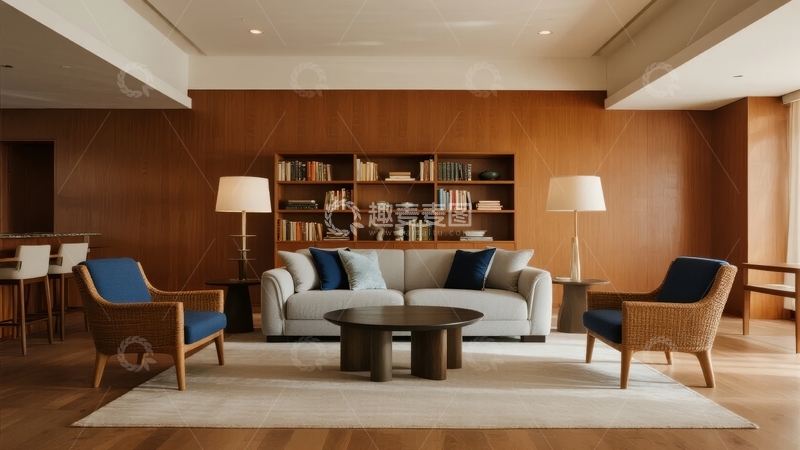 高清大图下载【趣麦麦图】现代简约风格客厅布置