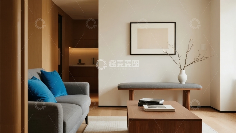 高清大图下载【趣麦麦图】现代简约风格客厅布置