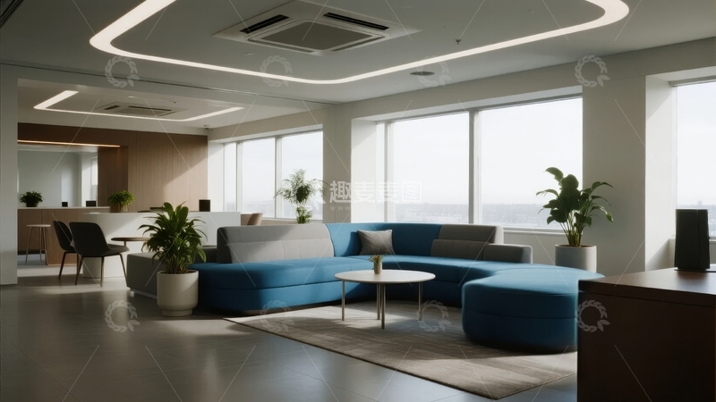 高清大图下载【趣麦麦图】现代办公室休息区设计