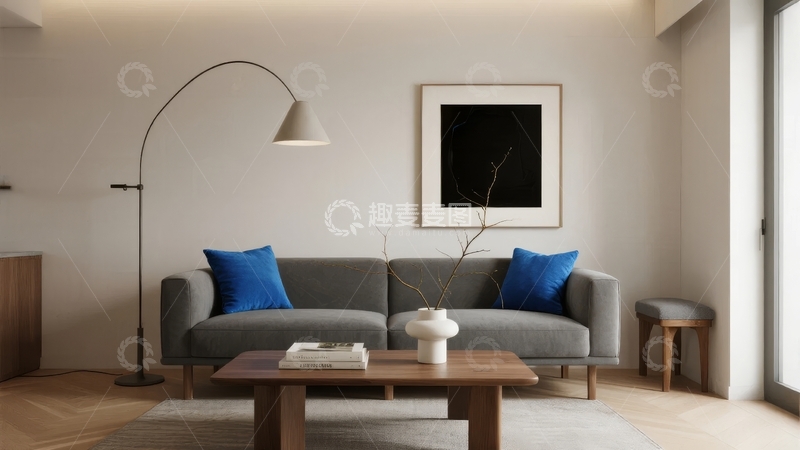 高清大图下载【趣麦麦图】现代简约客厅布置
