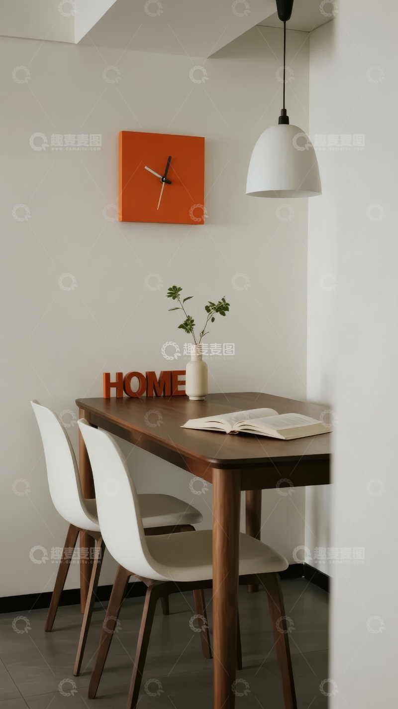 高清大图下载【趣麦麦图】简约风格餐厅角落布置