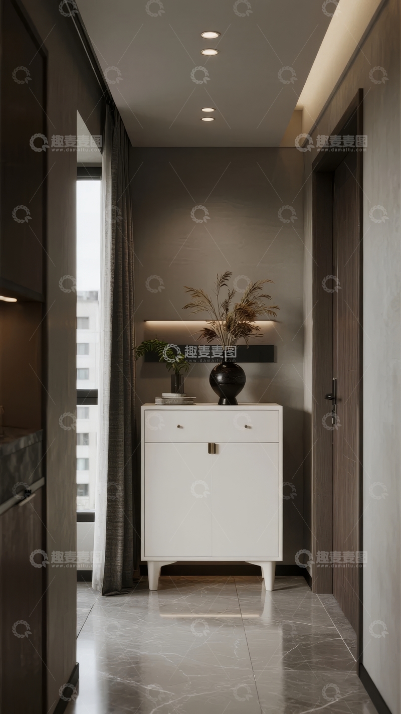 高清大图下载【趣麦麦图】现代简约风格室内走廊