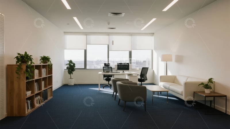 高清大图下载【趣麦麦图】现代办公室内部设计简洁明亮
