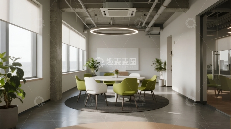 高清大图下载【趣麦麦图】现代办公室会议室内部设计