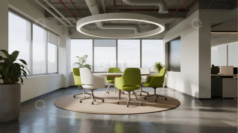 高清大图下载【趣麦麦图】现代办公室会议区设计