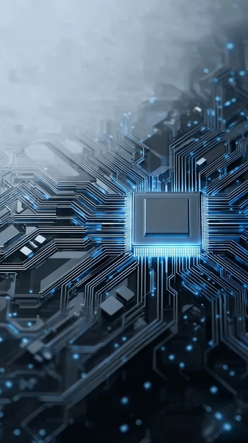 电路板上的发光芯片