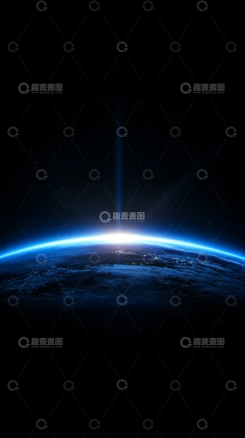 高清大图下载【趣麦麦图】地球日出的壮丽景象