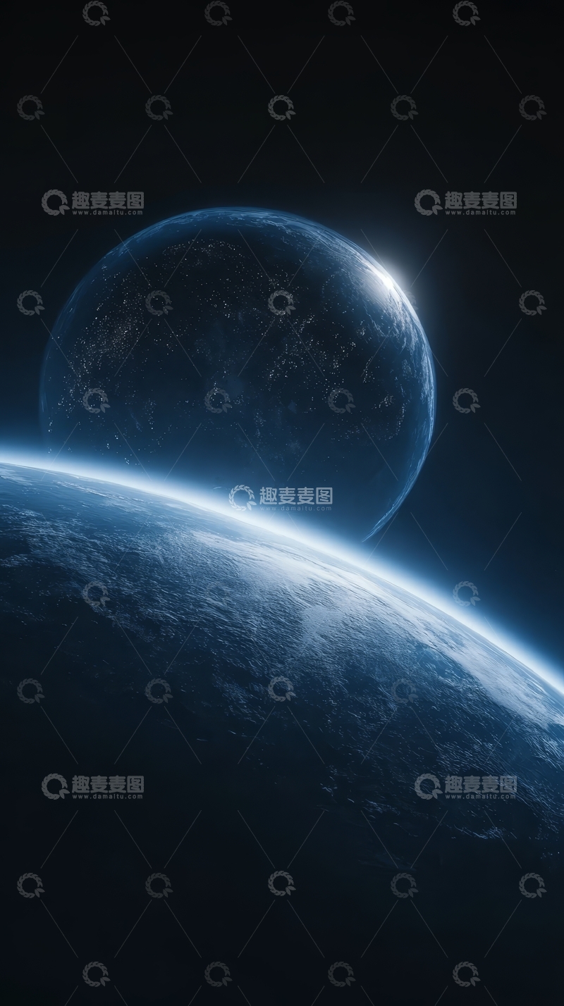 高清大图下载【趣麦麦图】宇宙中的双行星景象