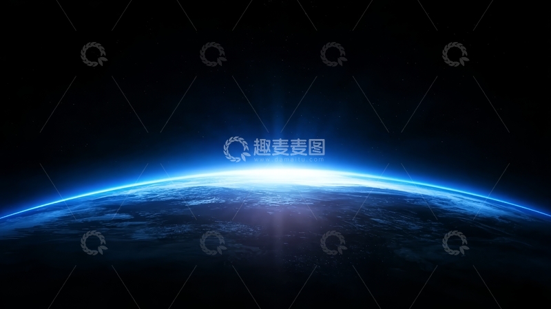 高清大图下载【趣麦麦图】地球日出的壮丽景象