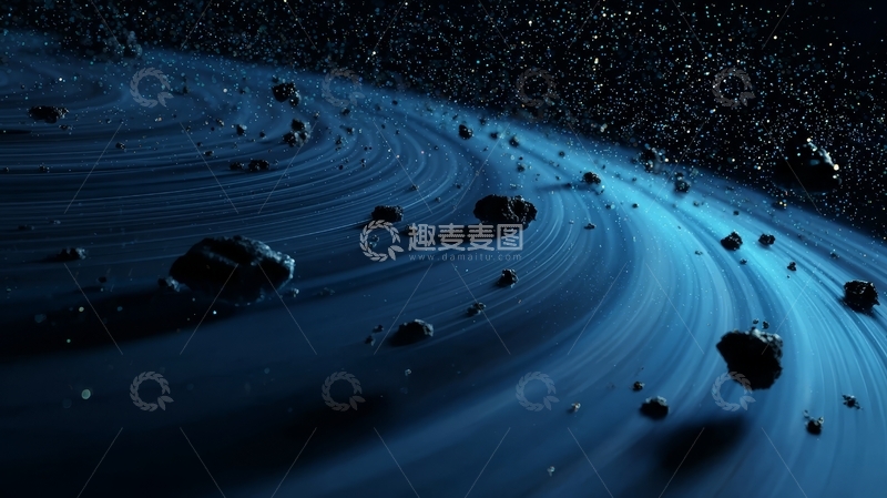 高清大图下载【趣麦麦图】宇宙星尘中的螺旋轨迹