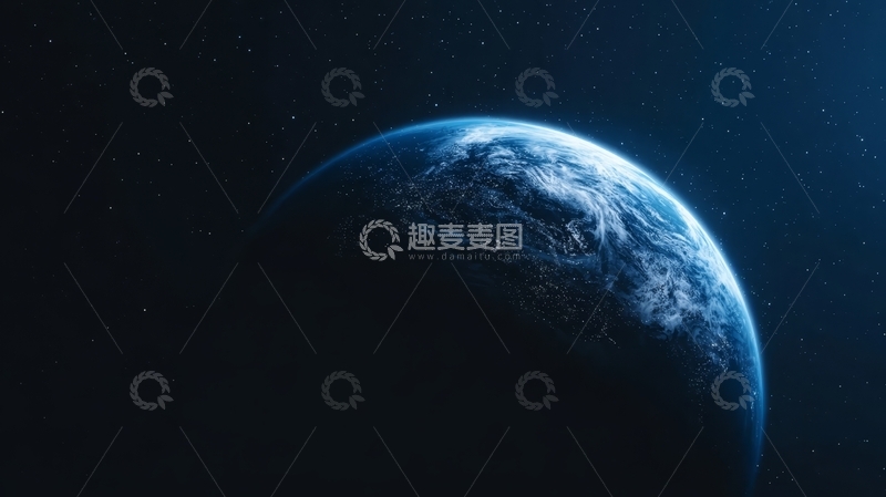 高清大图下载【趣麦麦图】地球在宇宙中的半影视图