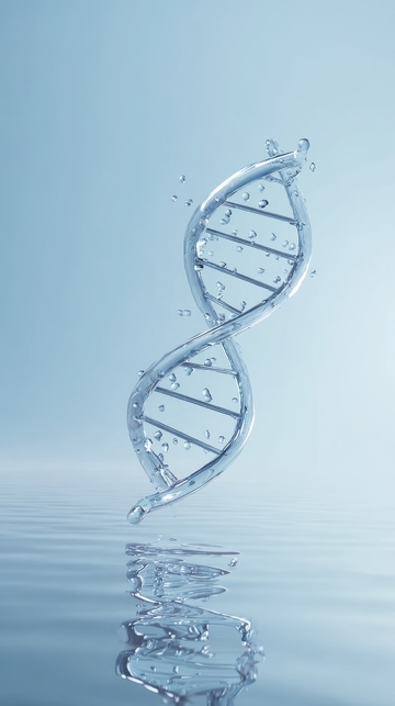 悬浮的DNA双螺旋结构