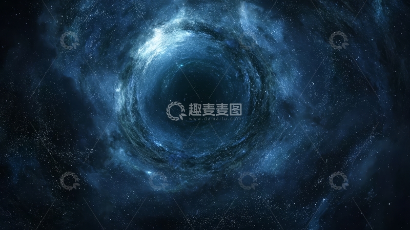 高清大图下载【趣麦麦图】深邃宇宙中的神秘黑洞
