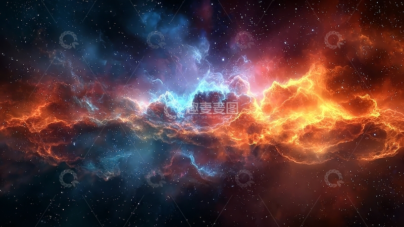 高清大图下载【趣麦麦图】宇宙星云的色彩碰撞