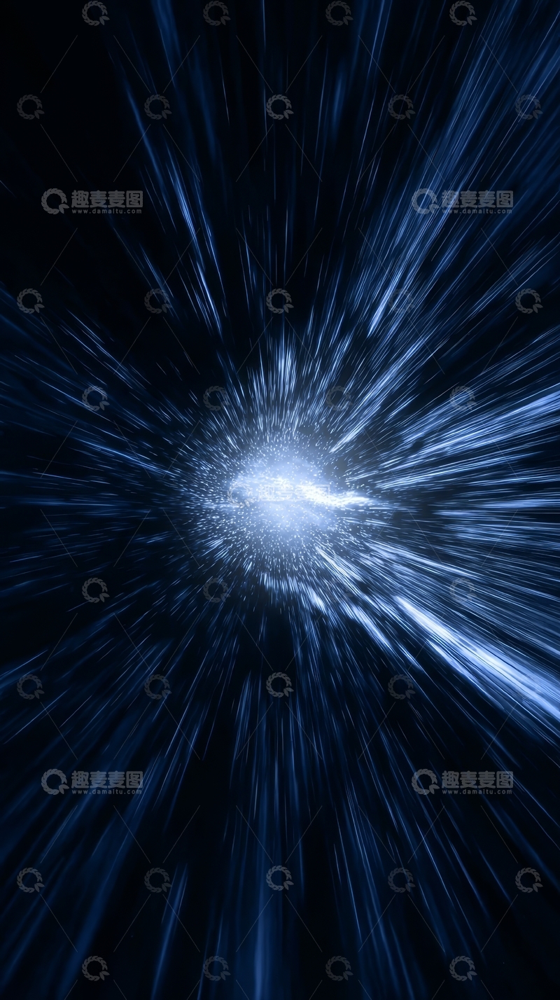 高清大图下载【趣麦麦图】蓝色光芒爆发的抽象背景