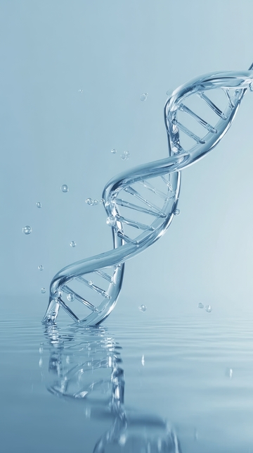 透明DNA双螺旋结构