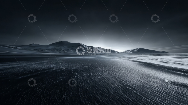 高清大图下载【趣麦麦图】雪原上的黎明