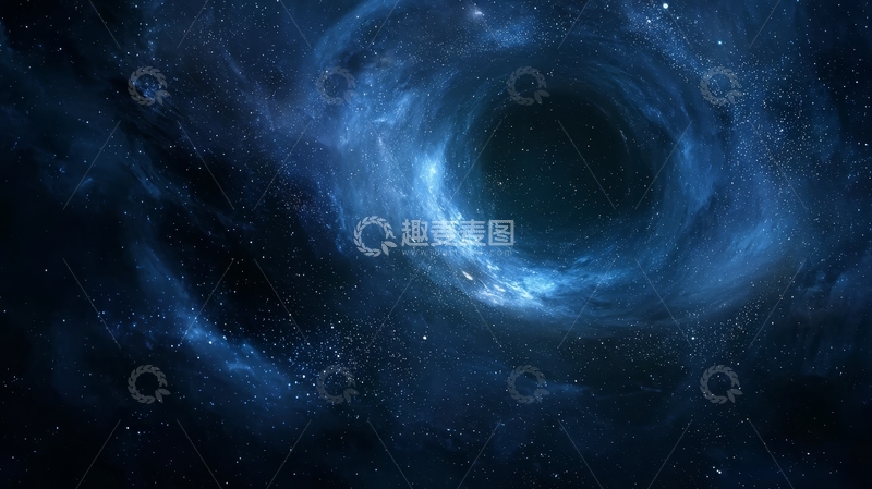 高清大图下载【趣麦麦图】深邃宇宙中的黑洞奇观