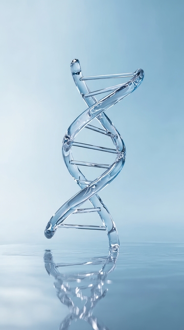 透明DNA双螺旋结构模型