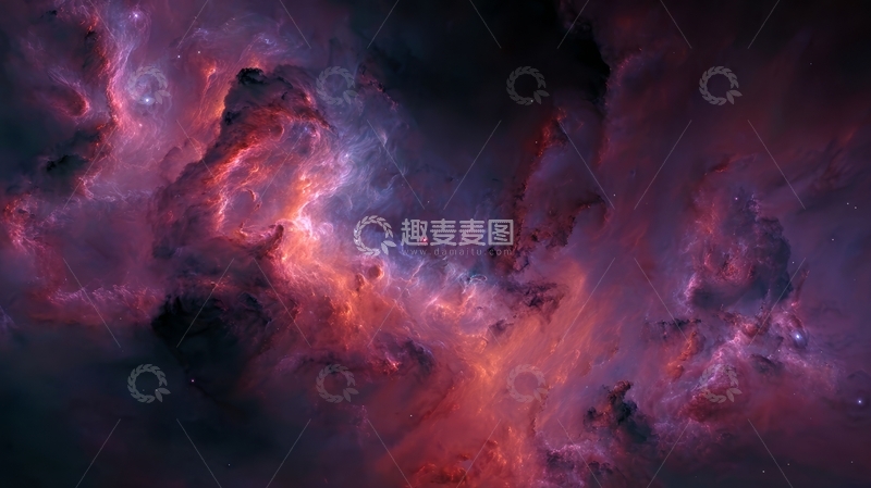 高清大图下载【趣麦麦图】宇宙星云的绚丽光芒