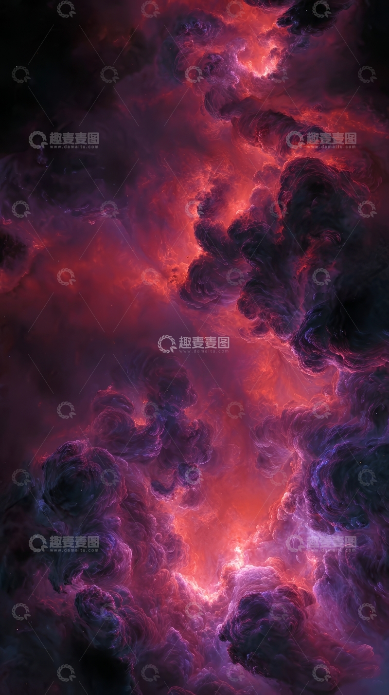 高清大图下载【趣麦麦图】炽热云雾中的光芒