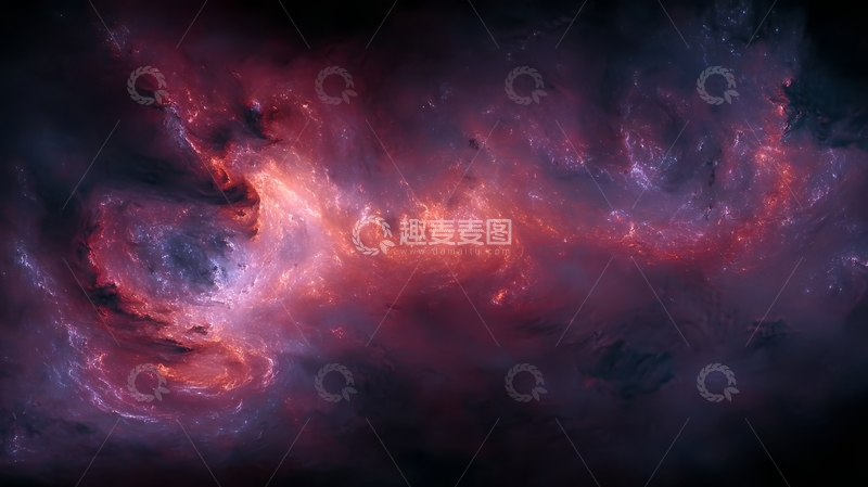 高清大图下载【趣麦麦图】宇宙星云的绚丽光芒