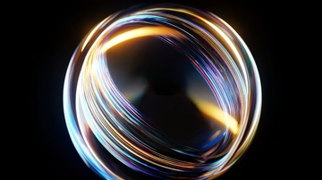 光圈效果的抽象艺术图案