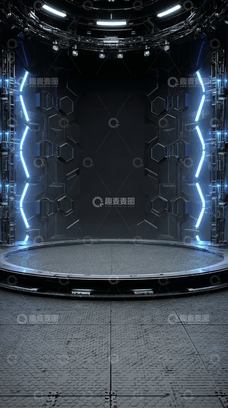 高清大图下载【趣麦麦图】未来科技舱室内部场景