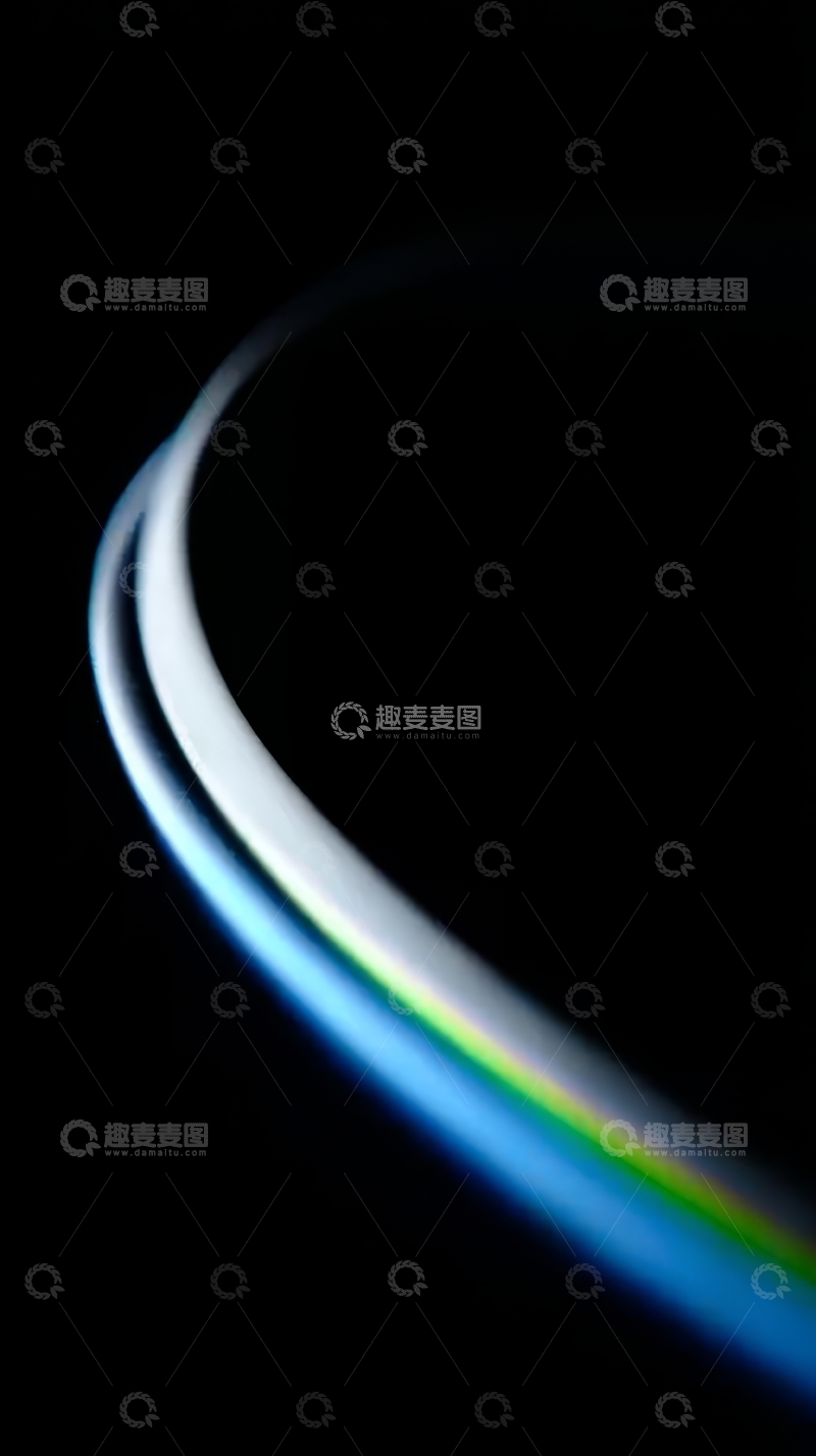 高清大图下载【趣麦麦图】地球边缘的弧形光带