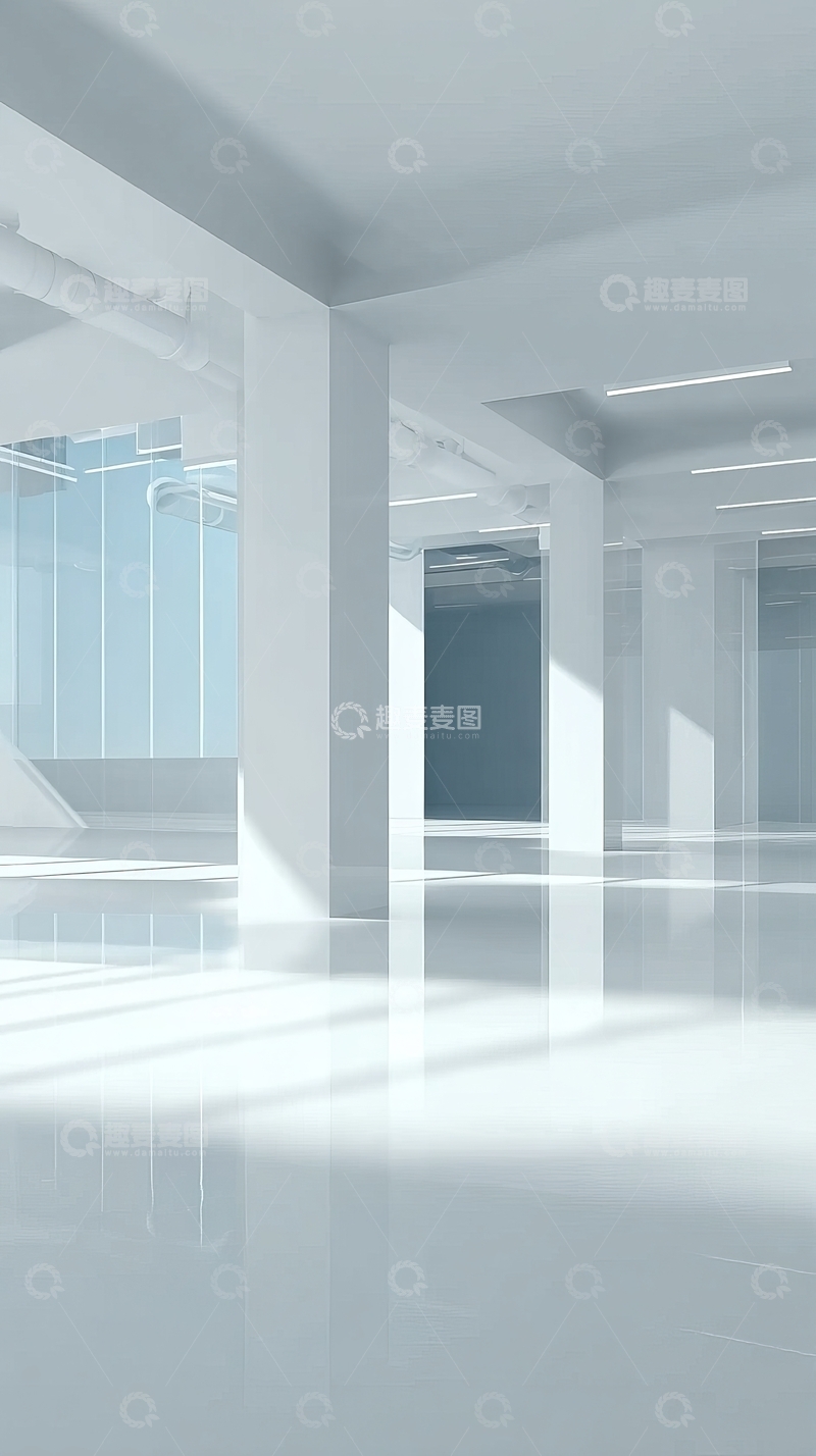 高清大图下载【趣麦麦图】明亮宽敞的现代化室内空间