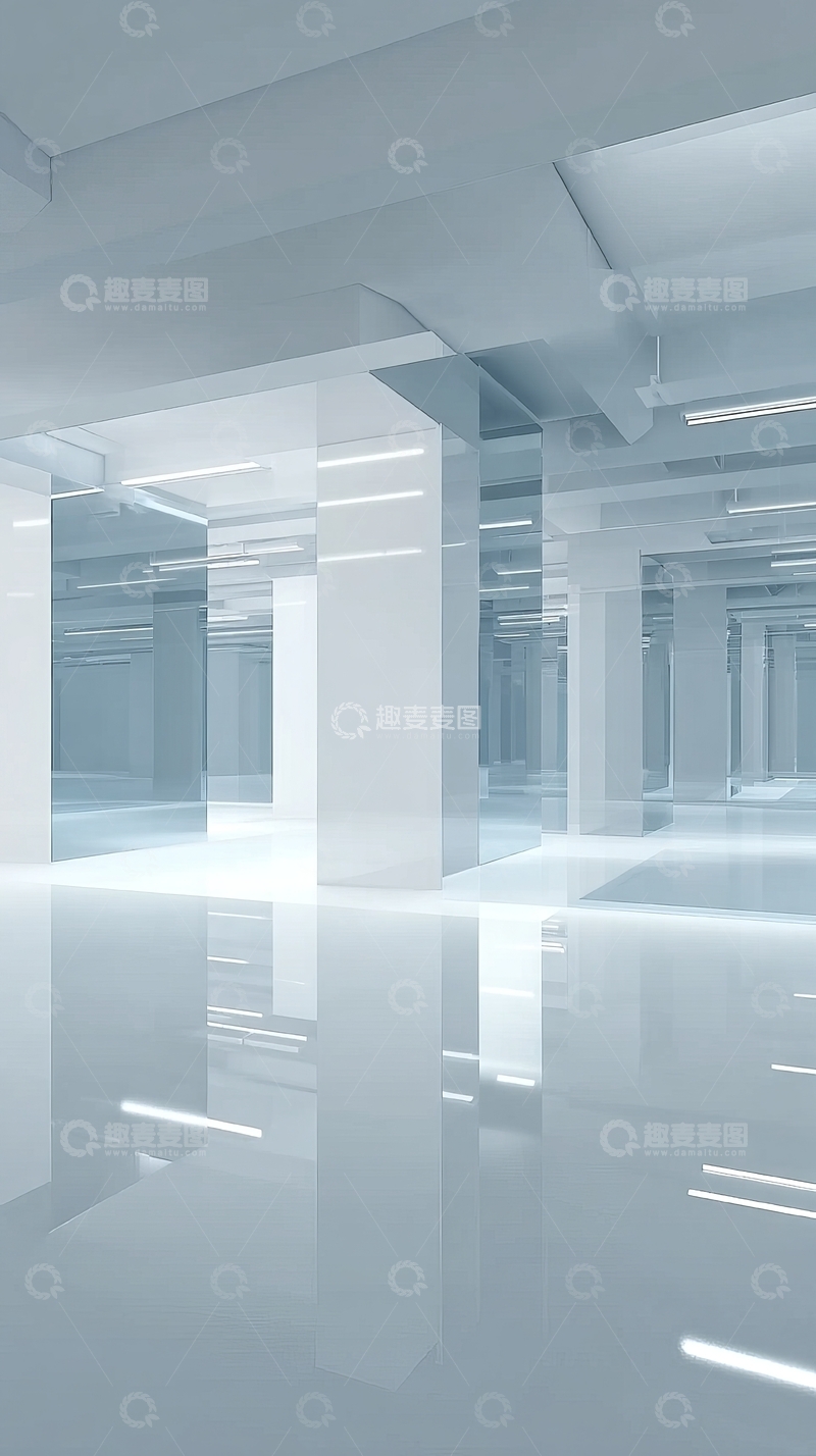 高清大图下载【趣麦麦图】现代简约白色室内空间
