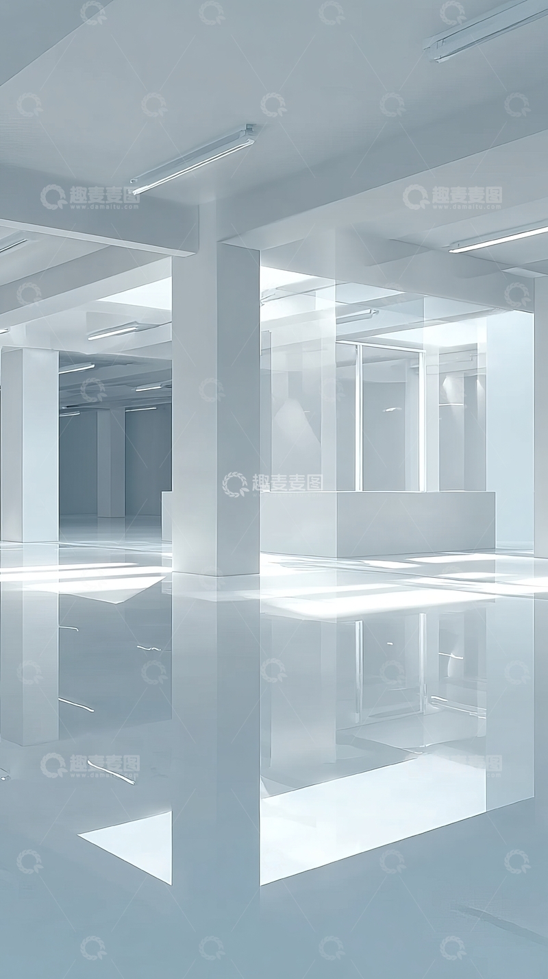 高清大图下载【趣麦麦图】明亮空旷的现代室内空间