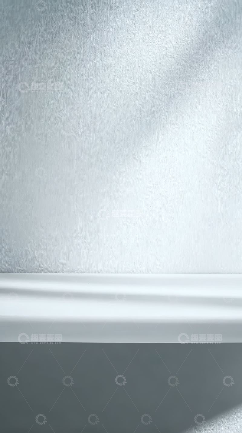 高清大图下载【趣麦麦图】白色背景上的光影平台