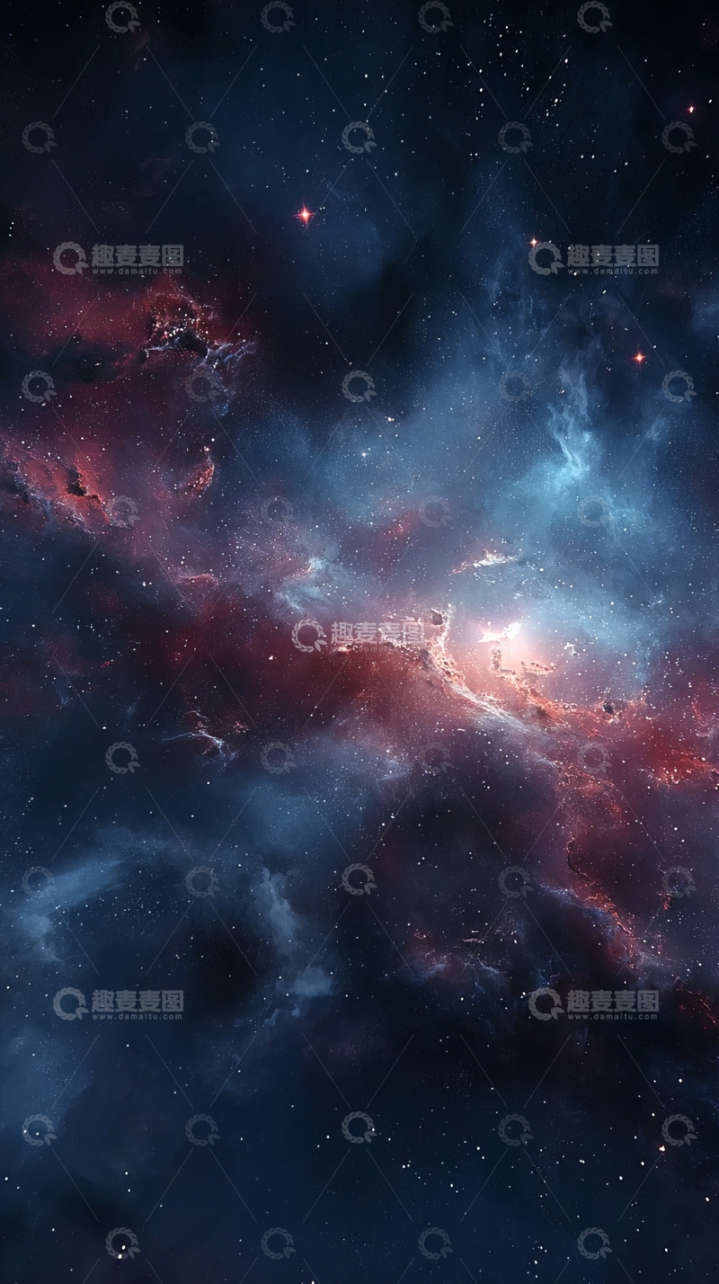 高清大图下载【趣麦麦图】宇宙星云与恒星的壮丽景象