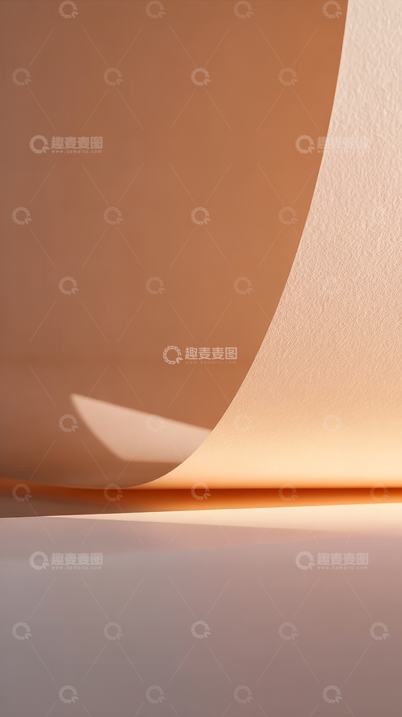 高清大图下载【趣麦麦图】柔和曲线光影交错的抽象画面