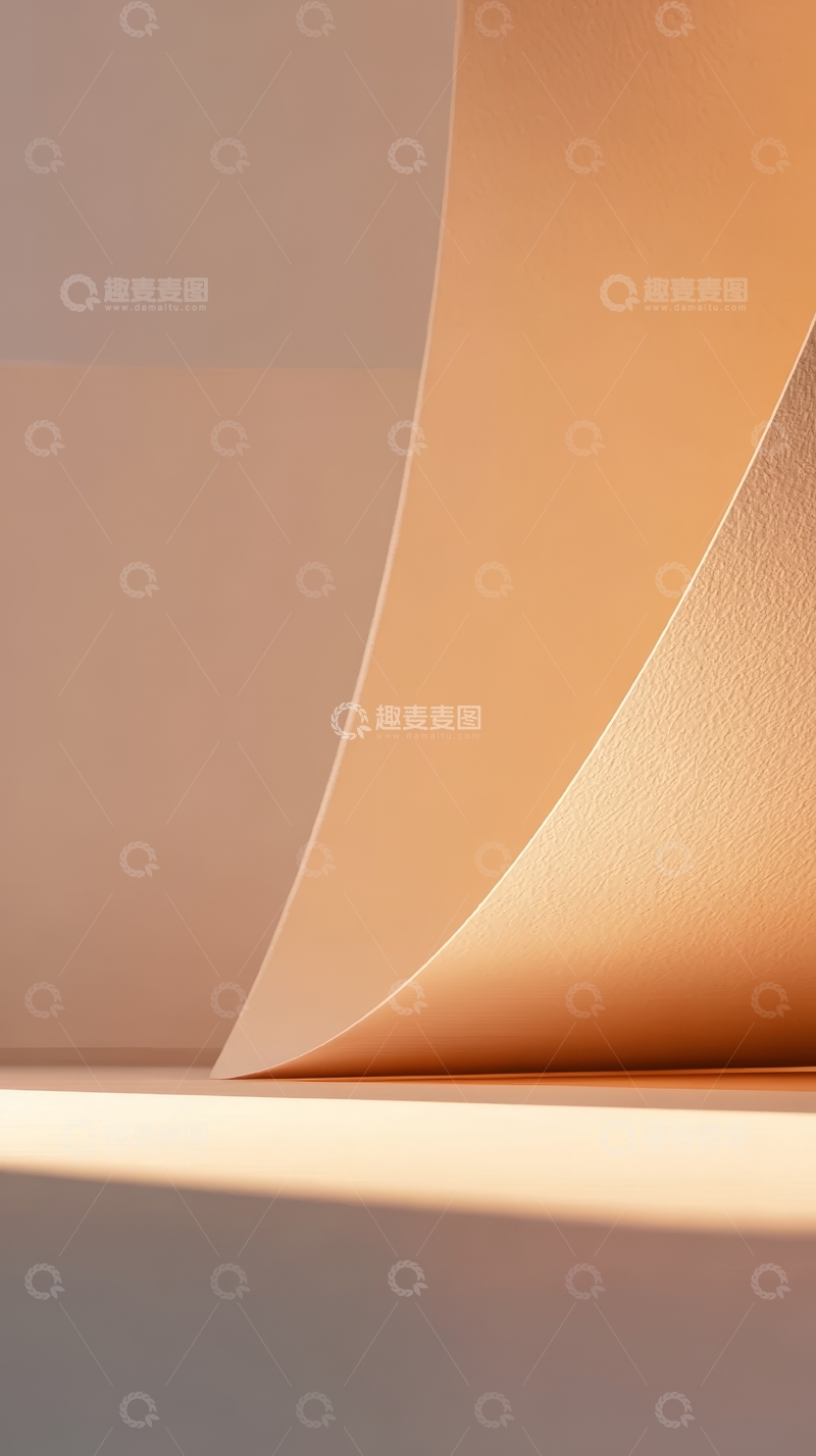 高清大图下载【趣麦麦图】柔和曲线的抽象光影构图