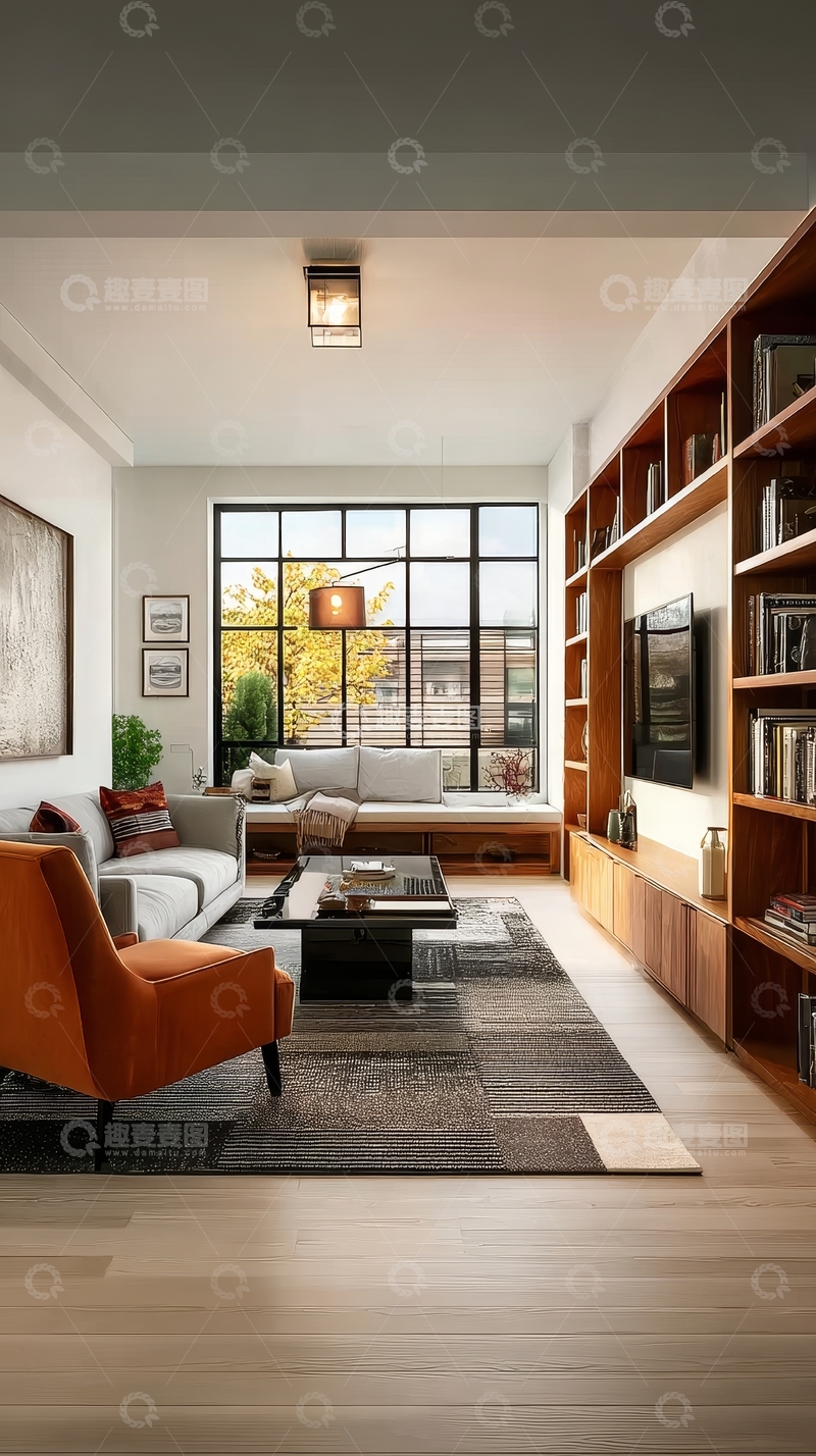 高清大图下载【趣麦麦图】现代客厅室内设计展示
