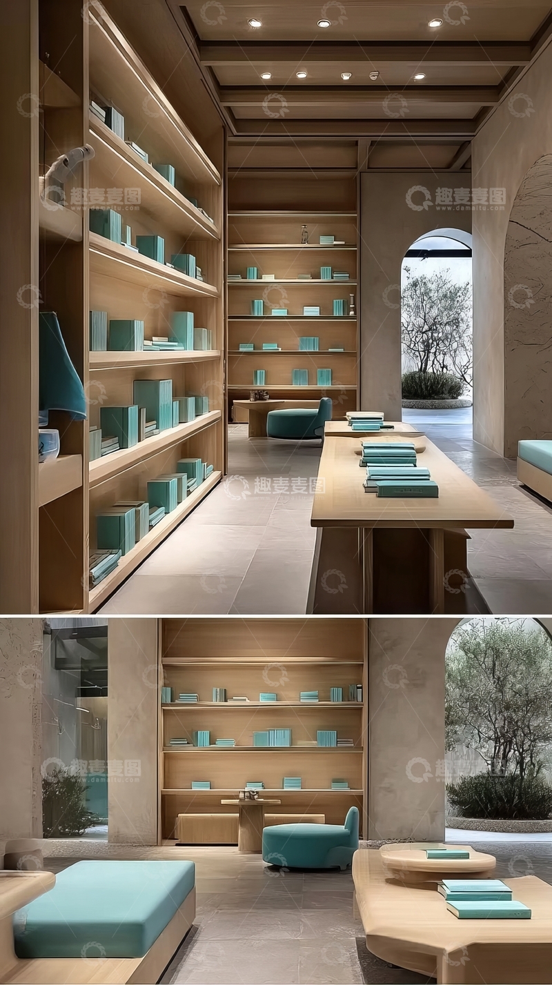 高清大图下载【趣麦麦图】现代简约风格室内陈列空间
