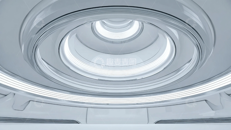 高清大图下载【趣麦麦图】圆形穹顶结构内部照明