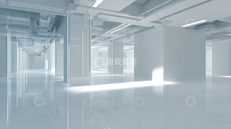高清大图下载【趣麦麦图】明亮空旷的现代化室内空间