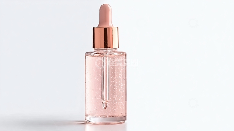高清大图下载【趣麦麦图】粉色玻璃瓶装滴管精华液
