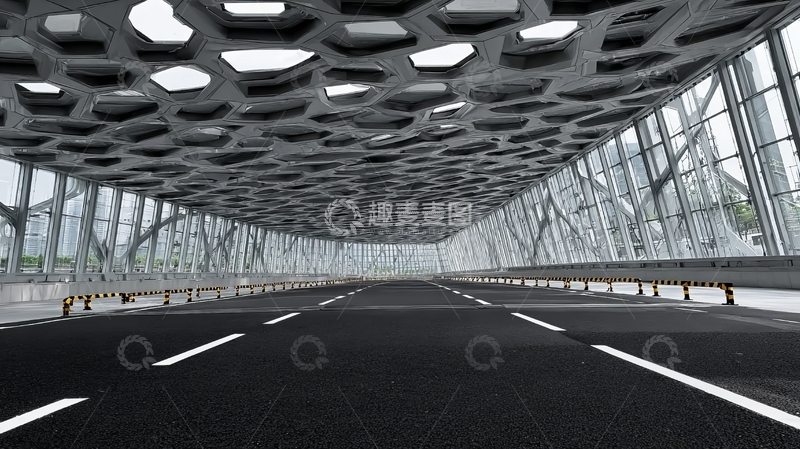 高清大图下载【趣麦麦图】现代桥梁内部结构视角