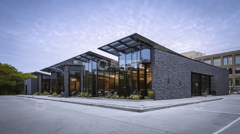 高清大图下载【趣麦麦图】现代风格建筑外观展示