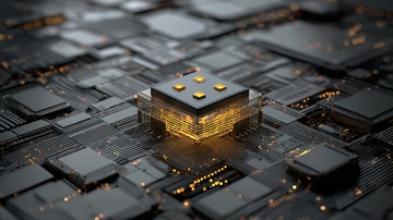 发光芯片电路板特写