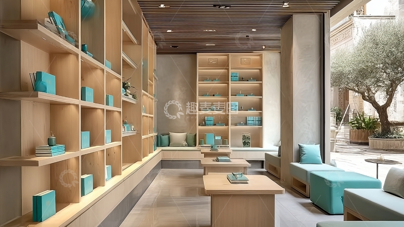 高清大图下载【趣麦麦图】现代简约风格室内陈列空间