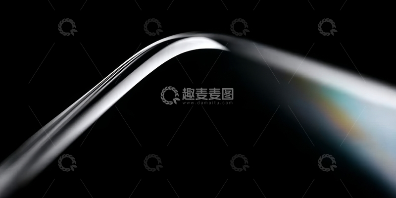 高清大图下载【趣麦麦图】弯曲的金属边缘特写